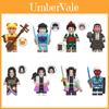 Wm6162 Série Anime Demon Slayer Boca Plana Yin e Izumi Zhenmen Tanjiro Estatueta Blocos de Construção