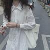 Petite Women's Korean-Style Loose A-Line Shirt Dress - Spring/Autumn