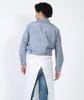 Seven Uniform GH7021-5 Navy Chambray SS Long Sleeve Shirt with Stand Collar, Oxford Cloth, Restaurant Uniform