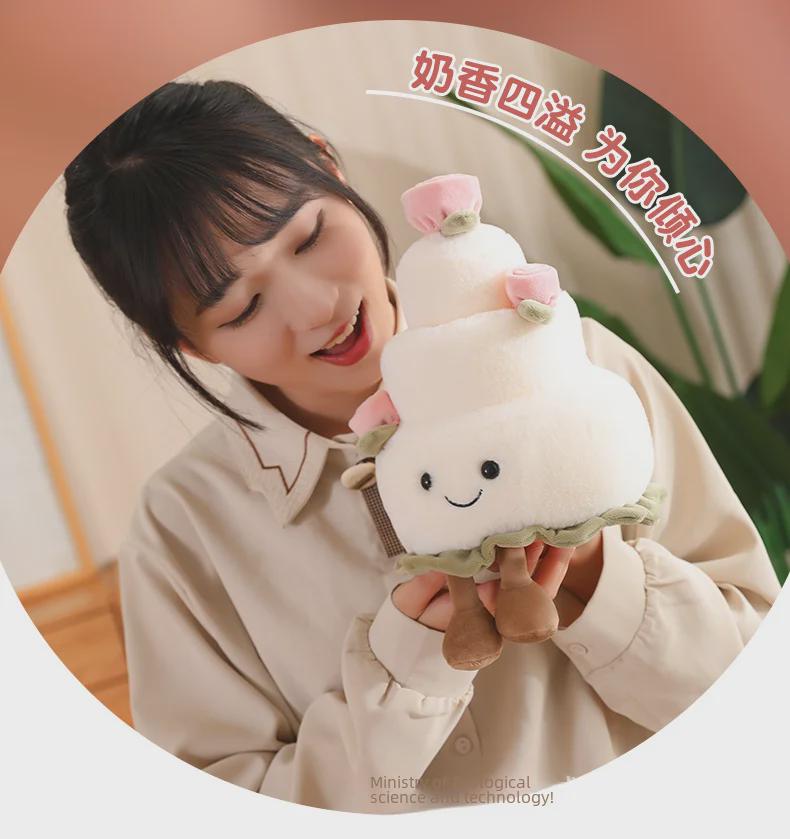 Regenbogenkuchen Diamantring Jellycat Puppe Plüschtier - Valentinstagsgeschenk