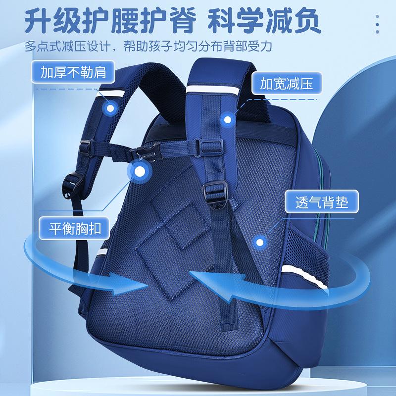 Schoolbag popular schoolbag primary school students 1-1-1 grade children reduce the burden of spine protection large capacity backpack high quality