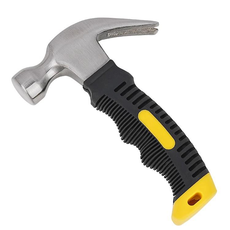 Mini Portable Multifunctional Claw Hammer for Installation, Nail Pulling & Construction with Short Handle