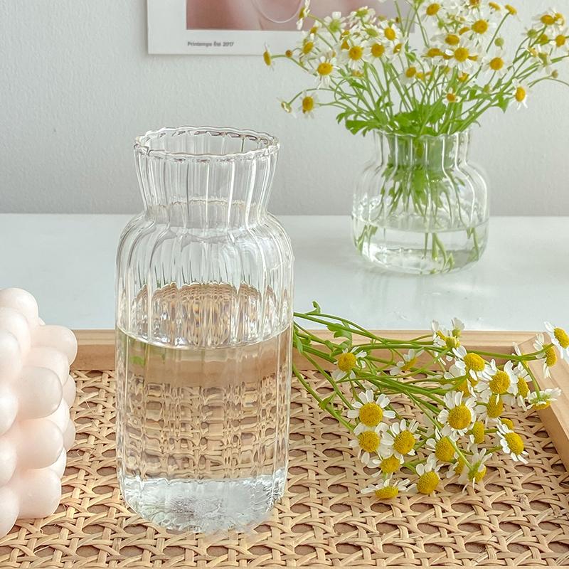 Ins Glass Vase Nordic Transparent Vases Flower Arrangement Container Flower Vases Table Vase Decor Home Decoration