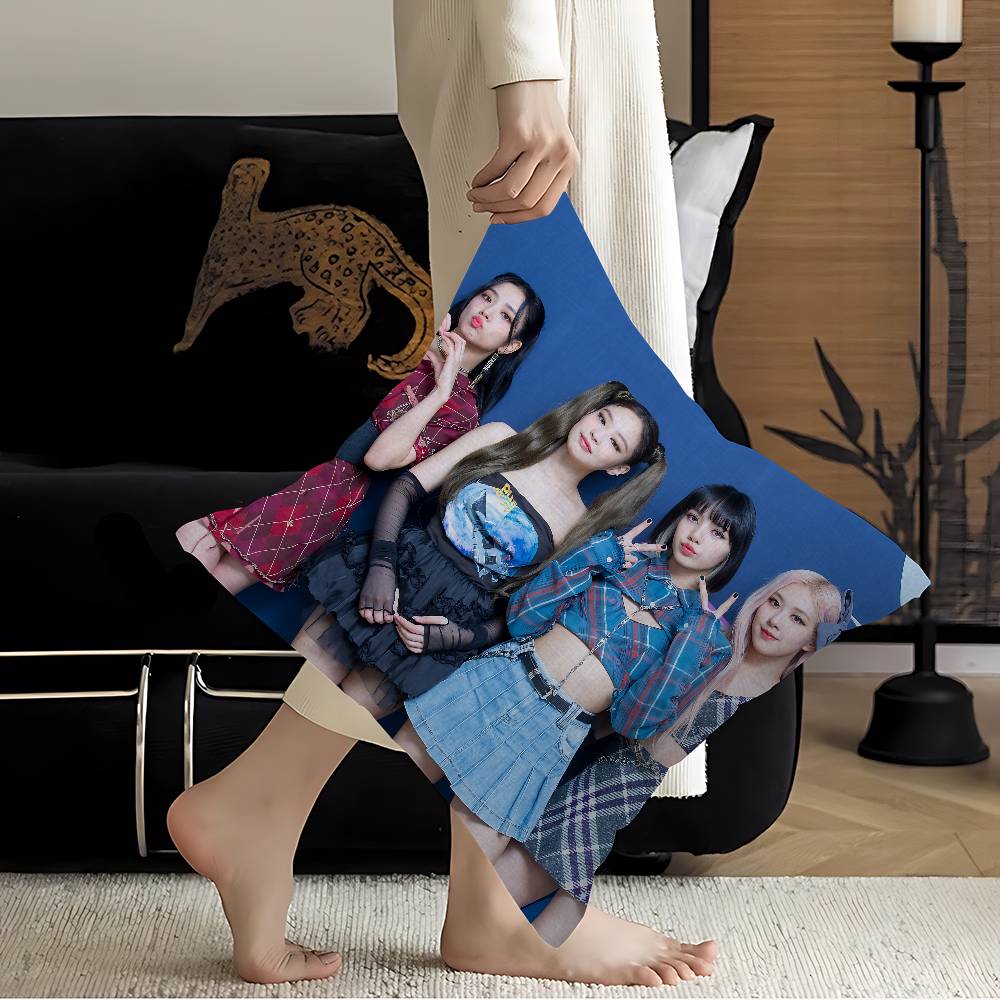 Popular K-pop B-Black Groups Pinkes Pillow Cover Design Cushion Cover Decor Holiday Decorati