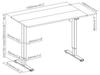 Adjustable Height Table Up Up Frigg Black