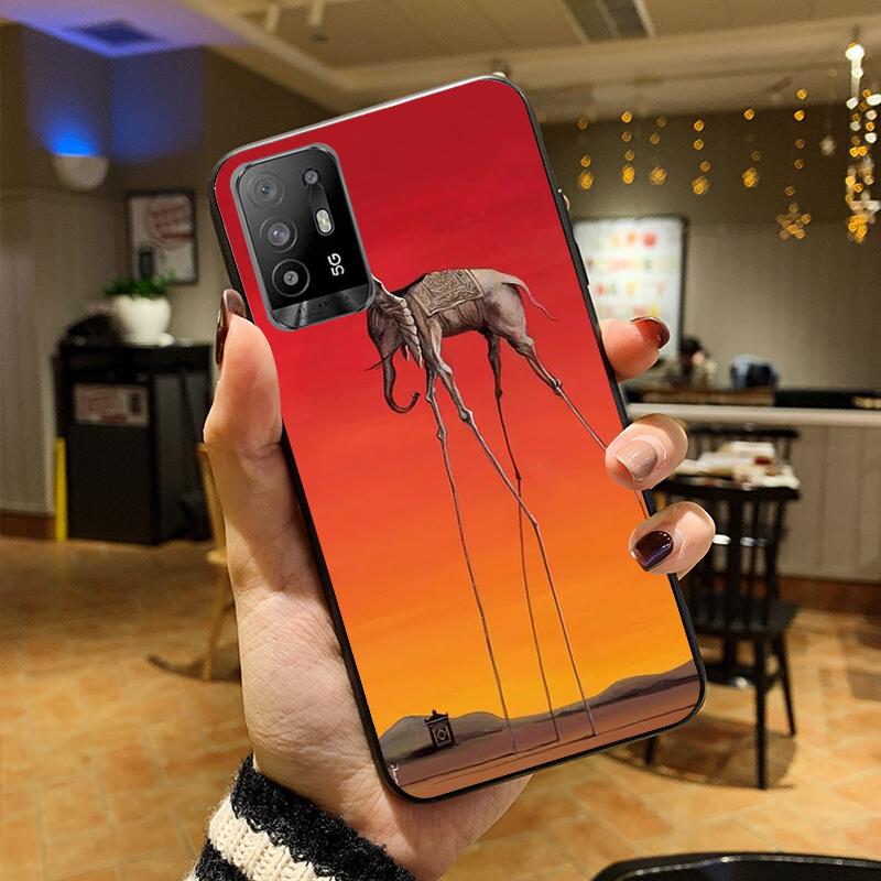 Salvador Dali Art Phone Case for OPPO A54 A74 A94 A53S A9 A5 A15 A16 A91 A96 A76 Reno8 8Pro Reno2 Z