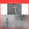 Cross Necklace For Men With Alloy Pendant And Chain Fashion Street Style For Daily Wear