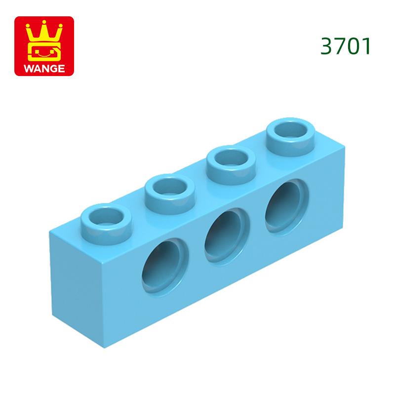 69 Stück/Los 3701 1x4 3-Loch Baustein Moc Technisches Bauteil Works With mit allen Steinen DIY Kinderspielzeug Geschenkbox