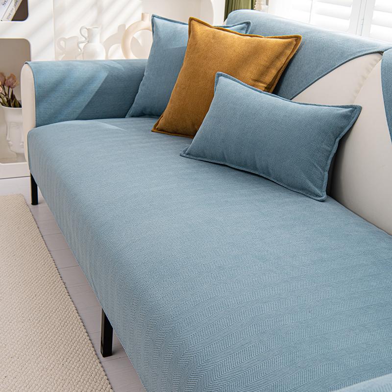 Текстуры синели чехол для дивана полотенце сплошной цвет подушка для дивана в гостиной Нескользящая подушка для дивана подлокотник чехол на спинку домашний декор 30x50cm pillowcase 4166₽
