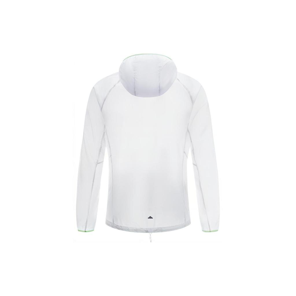 LiNing Running Series Color Block Zip s kapucňou Dlhý rukáv Bunda Pánska Bunda Biela AFDT183-4