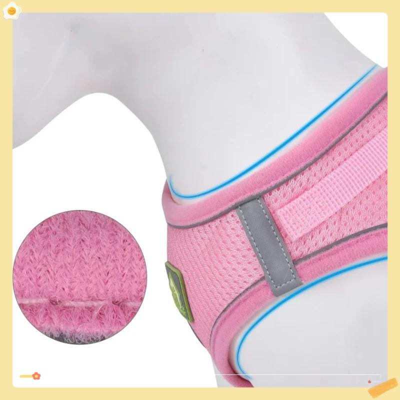 Reflective Pet Leash Harness & Leash Set For Puppy & Kitten, No Pull Dog Vest Harness With Breathable Mesh