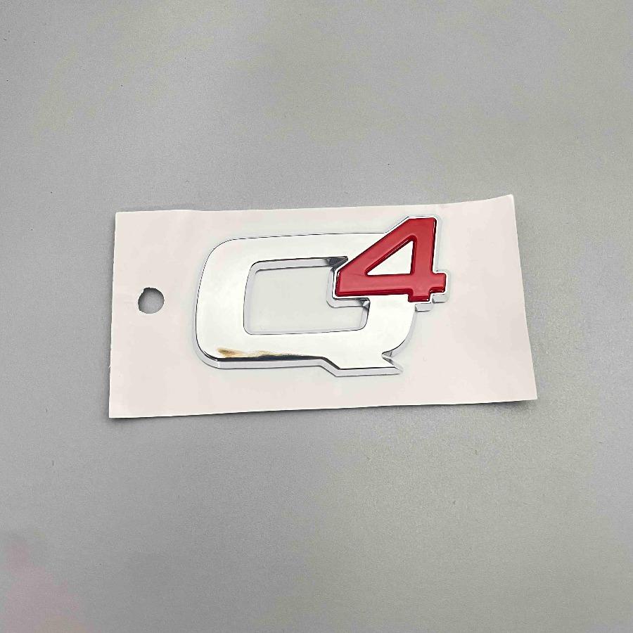 1 pièce Q4 Q2 GIULIA GIULIETTA STELVIO VELOCE Ti Badge Emblème Autocollants de Voiture pour Coffre Arrière Rénovation Étiquette de Coffre Logo Accessoires