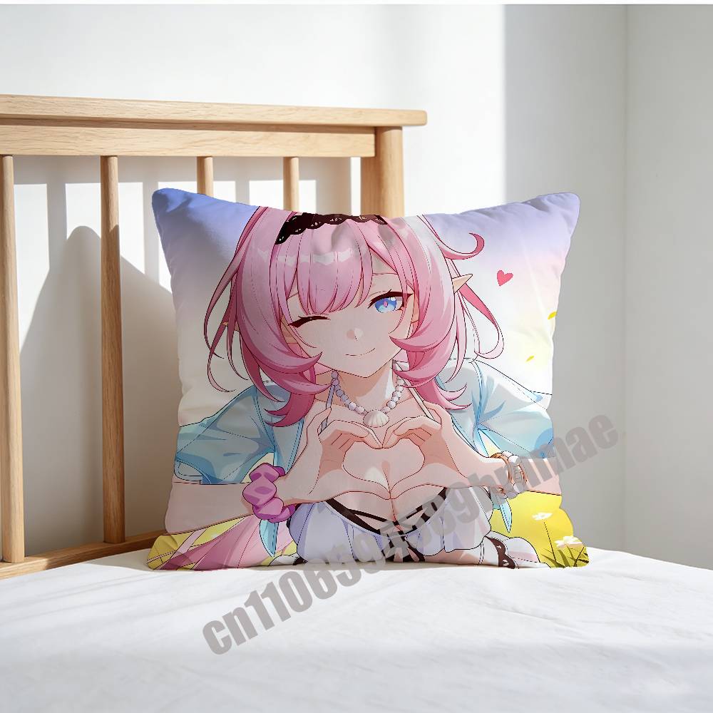 For Honkai Impact 3 Elysia Throw Pillow Case Sham 45X45Cm Decoration Square Sofa Pillowcase Pad Cover