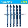 Hex Shank Multifunctional Dry Drill Bit for Ceramic, Stone & Porcelain