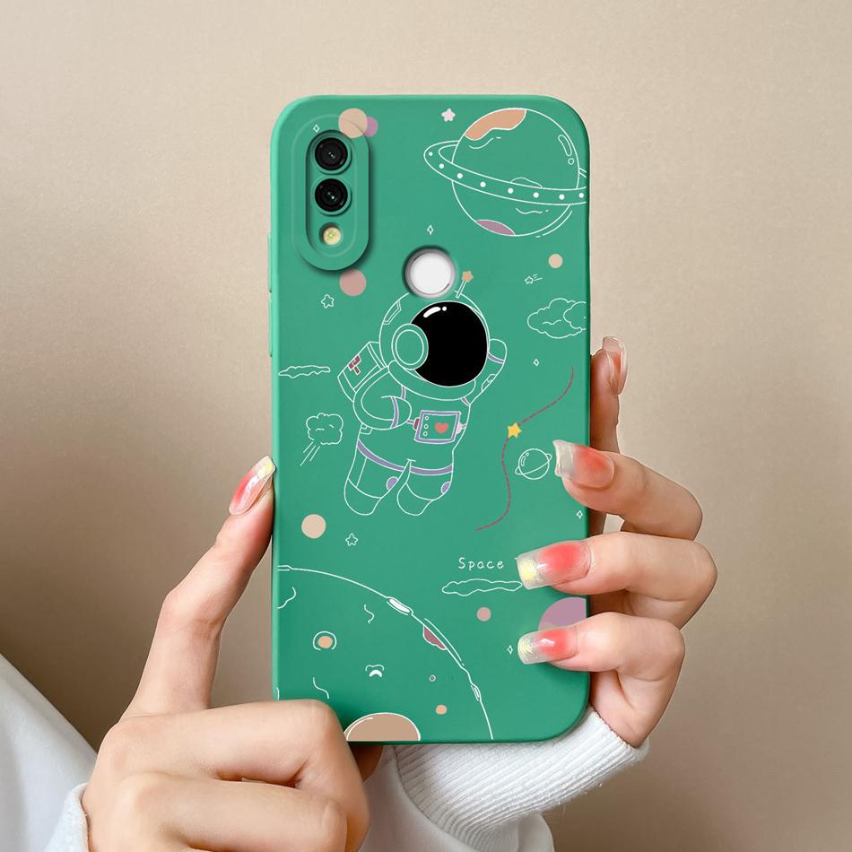 Case For Xiaomi Redmi 7 Cute Candy Painted Cover For Redmi7 Soft Liquid Silicone Upgrade Lens Protection Anti Drop Phone Shell