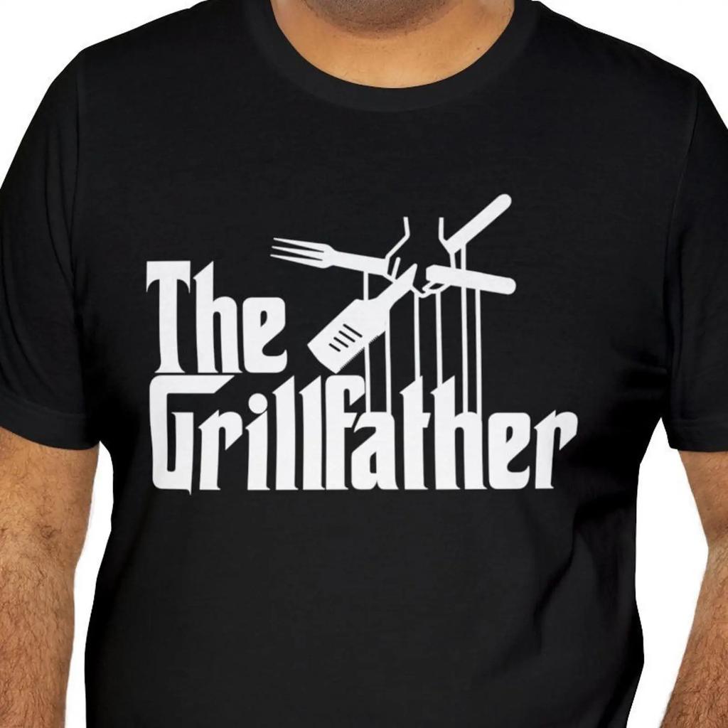 The Grillfather T Shirt Bbq Godfather Parody Vintage Designer Clothes Streetwear Homme Fashion Top For Everyday Wear