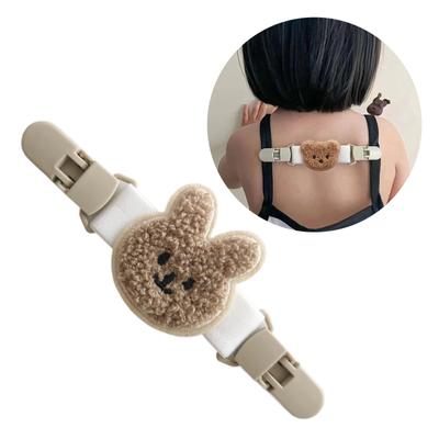 Elastic Baby Suspender Pants Anti-Slip Strap Clip Toddler Clothing Accessory Shoulder Sling Strap Cartoon Bear Clip