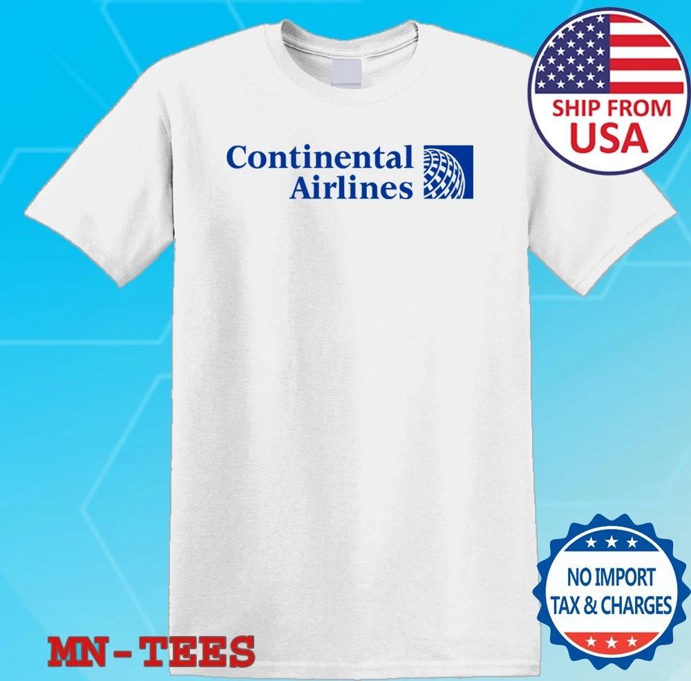 Continental Airlines Retro US Airline White Size S-5XL L