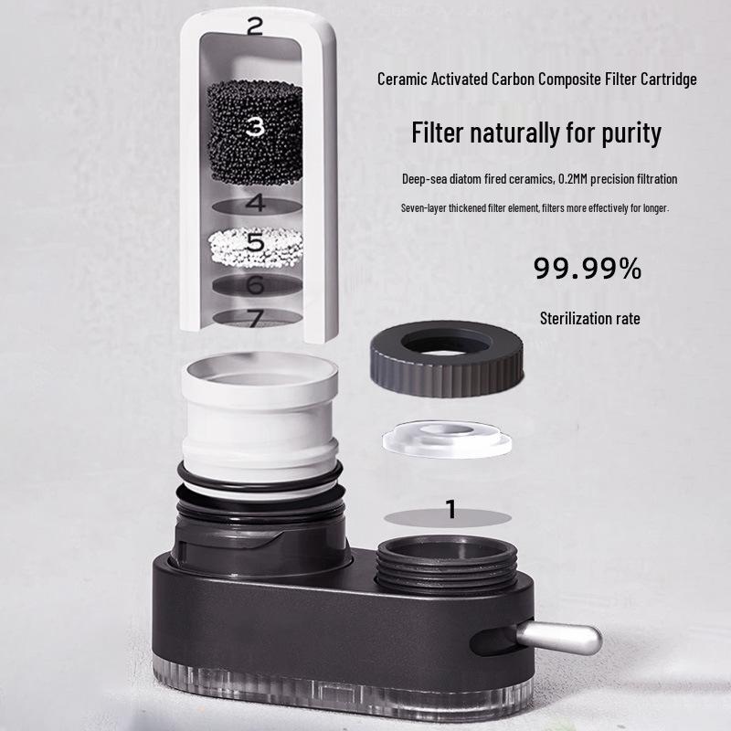 English Version Ceramic Water Purifier for Dormitory Taps 2L/min