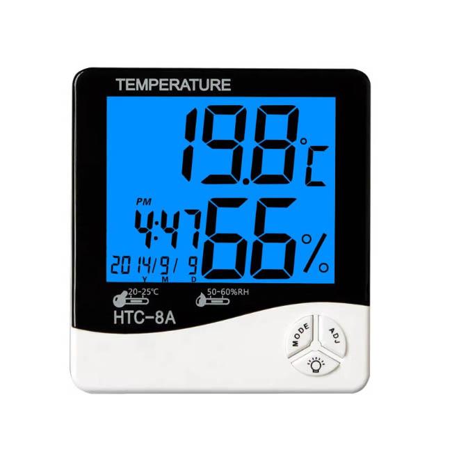 HTC-1 High-Precision Indoor Electronic Temperature and Humidity Meter, Home Thermometer and Hygrometer, Timer Alarm Clock