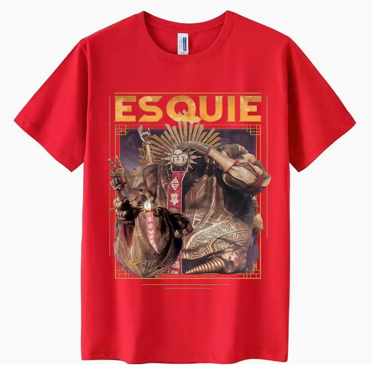 Esquiu Clair Obscur Expedition 33 Aesthetic Tee Shirt Novelty Cotton Oversized T Shirts Harajuku High Quality TShirts Teenagers