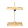 2 Hole Wood Funnel Stand 2 Hole Lab Funnel Support Separatory Funnel Holder Laboratory Testing