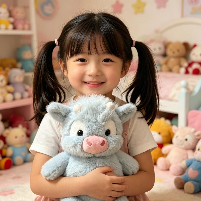 Mucche delle Highlands Carine Peluche Vitello Morbido Soffice Giocattolo Peluche 45-60CM Cuscino Per Bambini Decorazione Casa Adorabile Mucca Che Corre Giocattolo Peluche Regalo