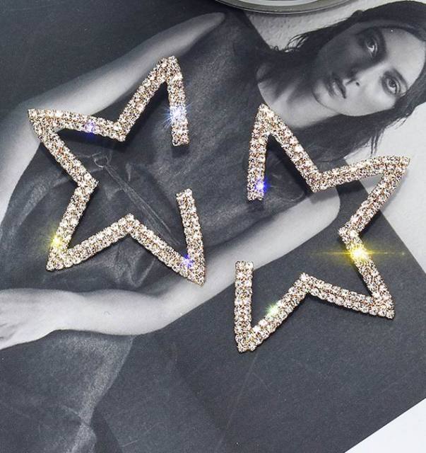 

Серьги-звезды с индивидуальностью для женщин, модные ювелирные изделия, корейские серьги