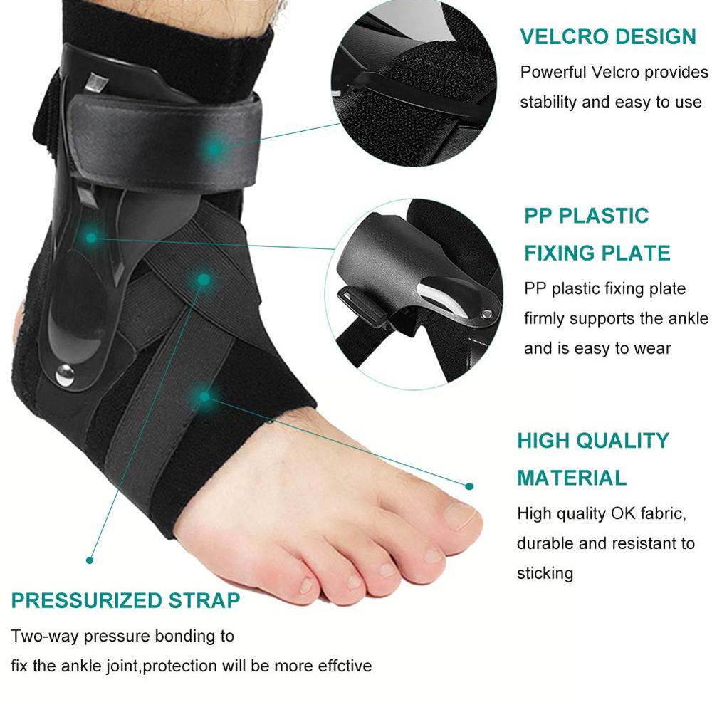 1Pc Sports Compression Ankle Support Brace Ankle Stabilizer Tendon Pain Relief Strap Foot Sprain Injury Wraps Basketball Running