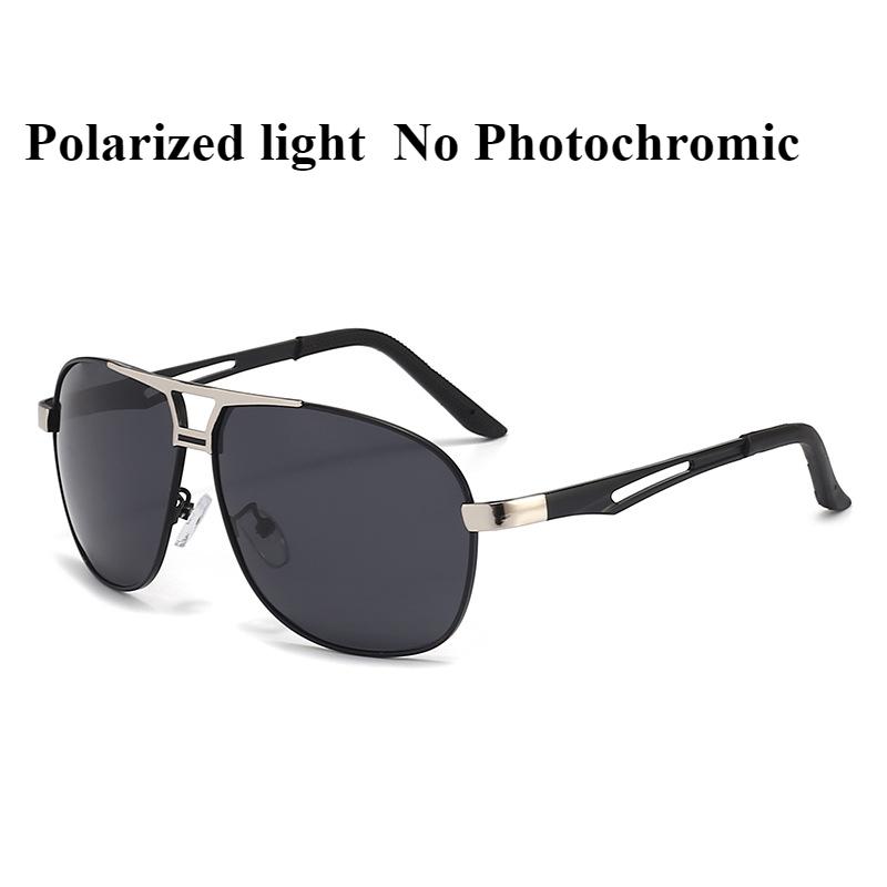 Sunglasses for Men Aviator Polarized or Photochromic UV Protection Military Style Metal Mirror Sun Glasses