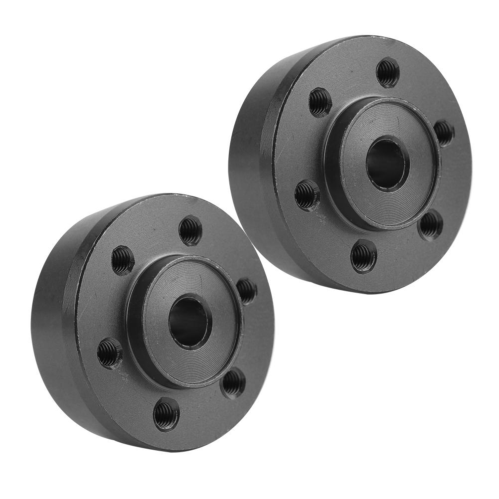 Aluminium Alloy Front Wheel Hex Hub Adapter for Axial  Rock Racer 90026 RC Car (Black)