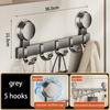 Suction Cup Clothes Storage Organizer Door Rack Punch-free Wall Mount Row Hook Heavy Load Bearing Multi Hook Door Hanger