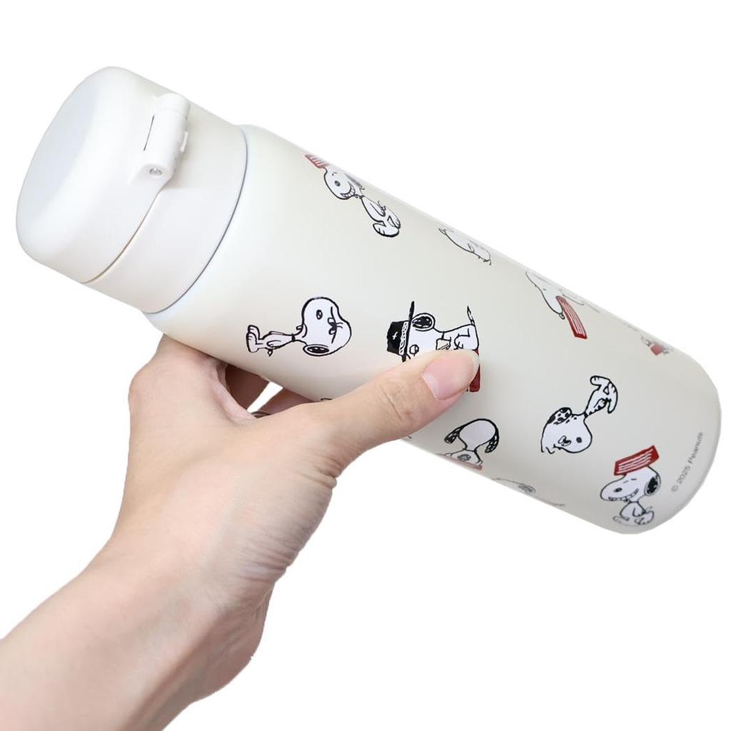 Snoopy Water Stainless Steel Bottle 480ml Have a Blast Peanuts [Insulated Bottle] One-Push /
