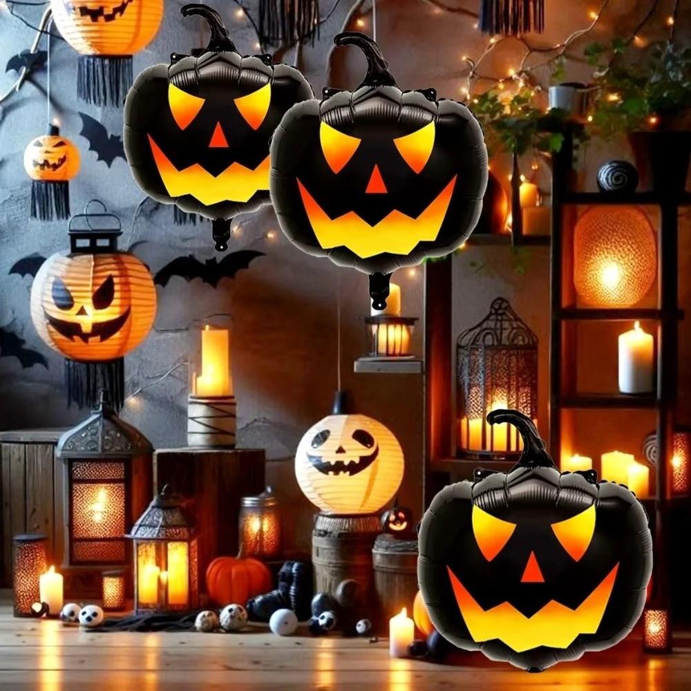 Skulls Halloween Balloons Double-sided Pumpkin Head Balloons Pumpkin Balloons Home Decoration