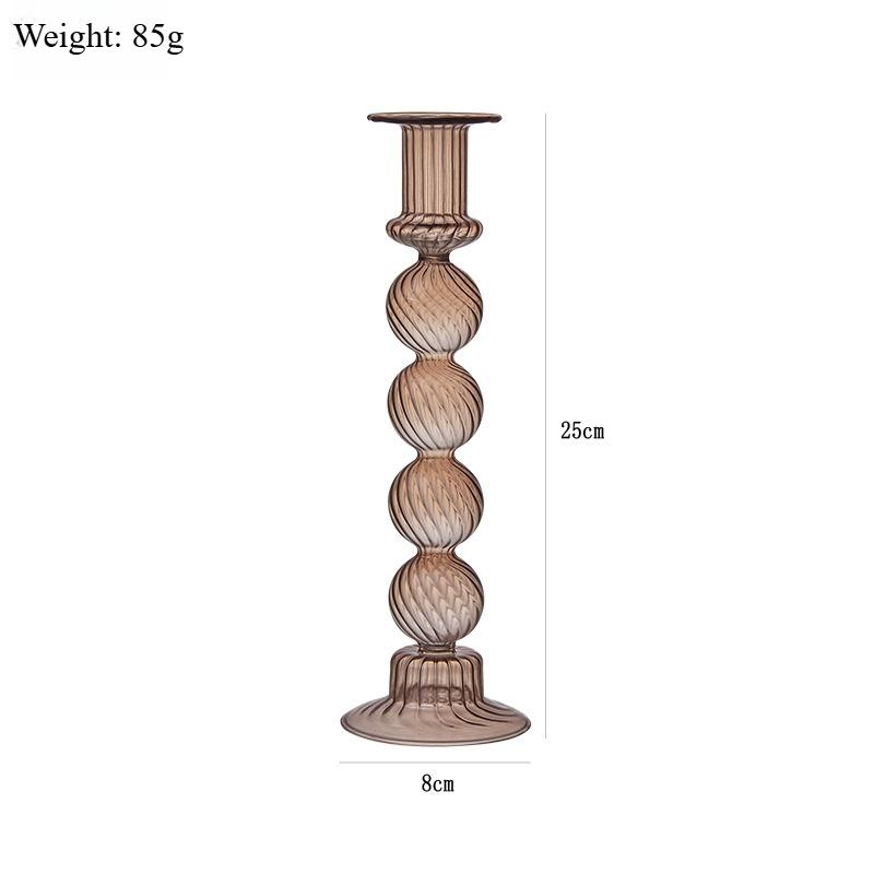 Creative European-style Glass Candlestick Home Decorations Wedding Table Centerpiece Party Decor Candlestick Housewarming Gift