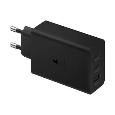 Wall Charger 2x USBC and 1x USB PPS PD 65W QC 30 AFC FCP Black