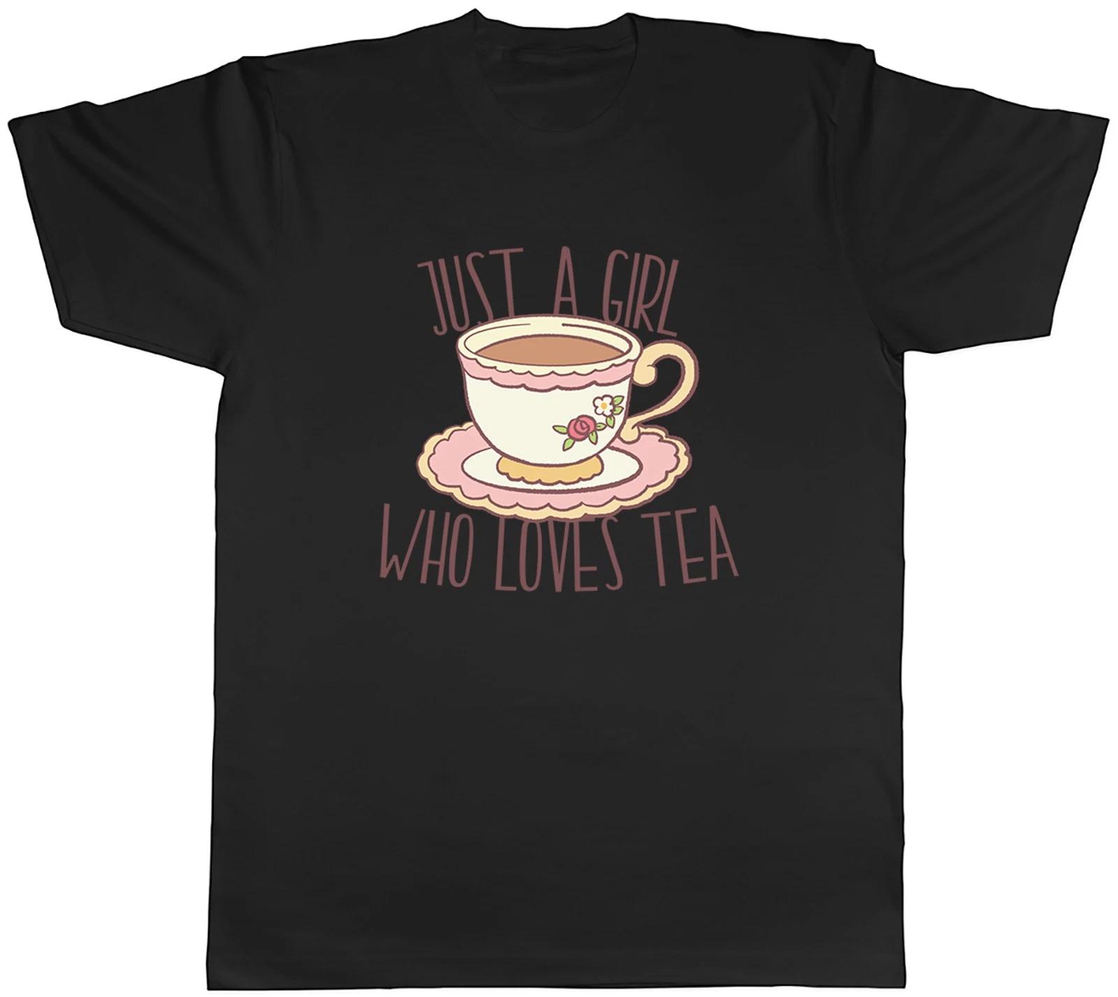 Just a Girl Who Loves Tea Mens T-Shirt Tee Gift Top L