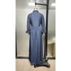 Spring New Retro Waist Slimming Long Sleeve Denim Swing Dress, Elegant Casual Party Denim Dress for Women
