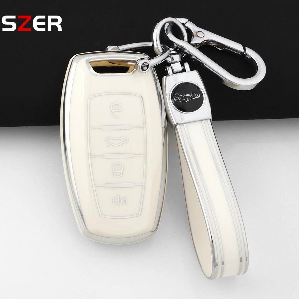 Fashion Tpu Car Key Case Cover For Great Wall Haval Jolion  H6 H7 H4 H9 F5 F7 F7X F7H H2S Gmw Dargo Protected Shell Keychain