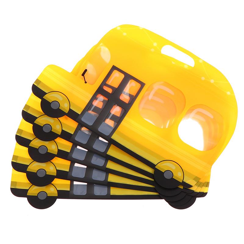 

5 шт. мультяшная машина форма конфеты подарочные пакеты игрушки упаковка для закусок сумка праздничные принадлежности жёлтый