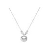 Elegant Chinese Blessing Ingot Necklace for Women – Light Luxury, Versatile, High-End Clavicle Chain