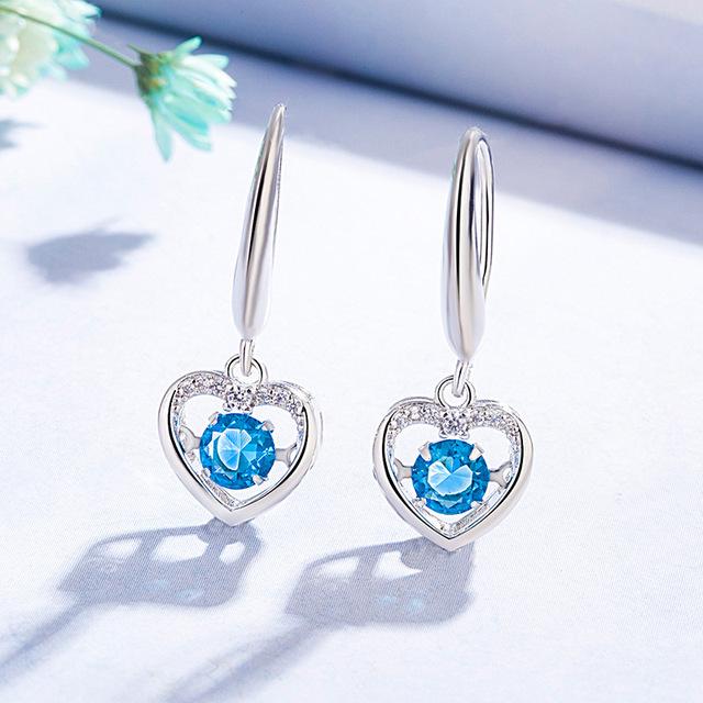 

100% 925 Sterling Silver Sapphire Dorp Сережки для жінок Aros Mujer Oreja Origin Blue Sapphire Jewelry Jewelry Orecchini Girls синій