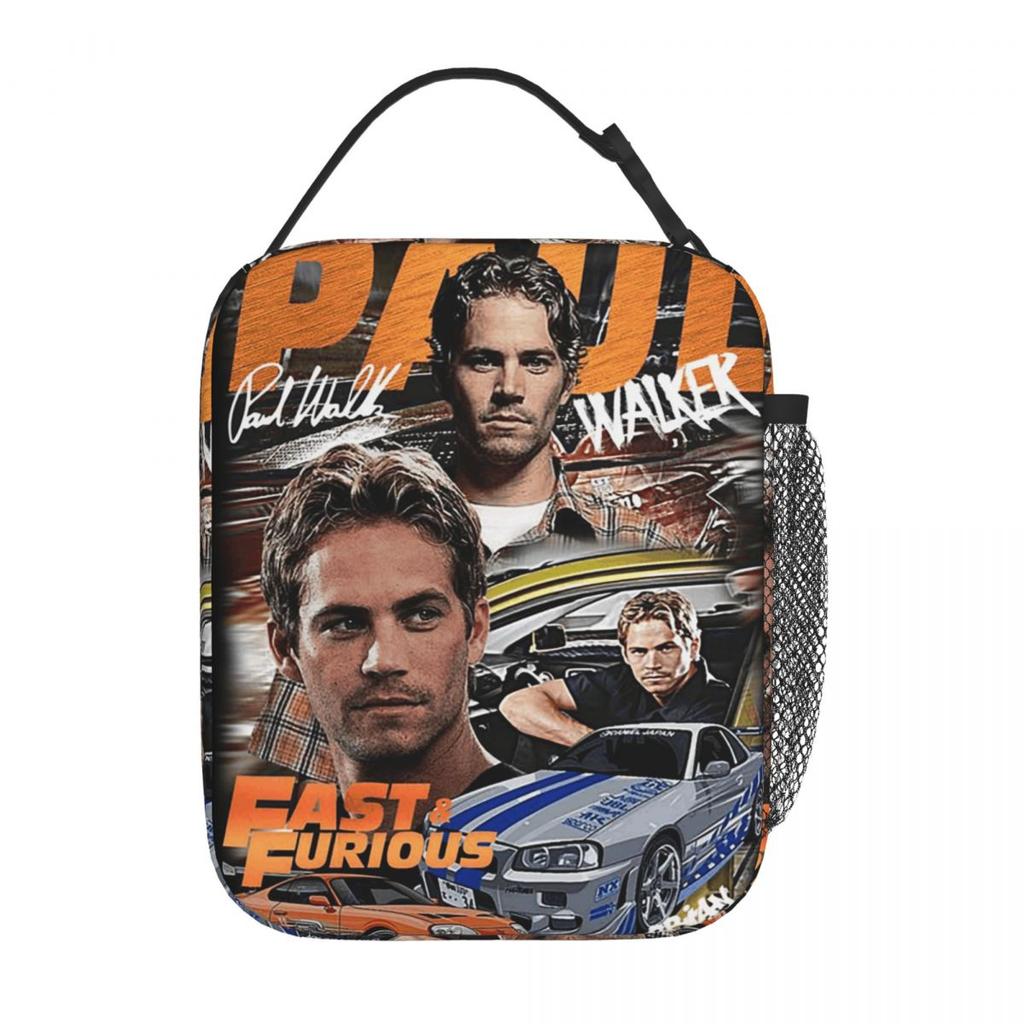 Fast & Furious Isolierte Lunchtasche für Damen Kinder Tragbare Lebensmittelboxen Thermische Lunchbox Tragetasche