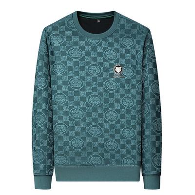 Spring and Autumn Men's Long-sleeved Round Neck Sweatshirt, Fashionable and Casual Hot Diamond Inner Layer, Men's Base Layer