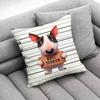 Bull Terrier Dog Puppy Throw Pillow Case For 45x45cm 40x40cm 55x55cm 50x50cm 30x30cm Square Car Pillowcase Shell