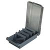 Professional Business Card Holder Box for  , Large Capacity 500 Card Storage with Dividers and Index Tabs, Clear Plastic Lid