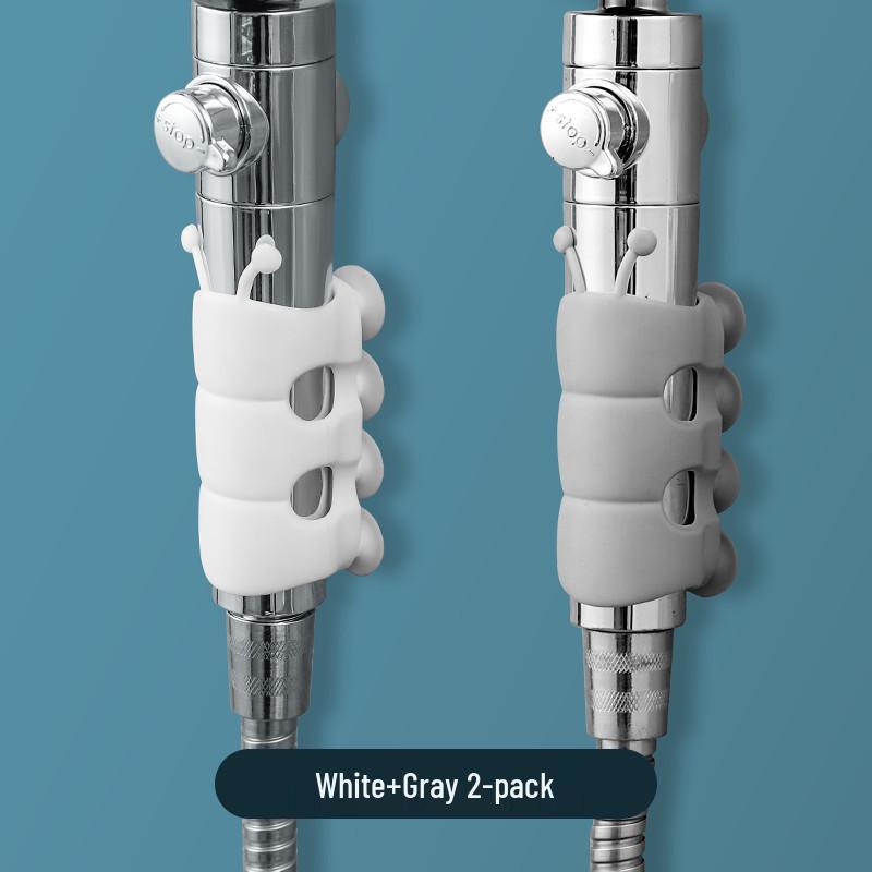 No-Drill Suction Cup Shower Head Holder with Movable Silicone Base