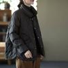Thin down jacket women's short white duck down warm winter stand-up collar pressure glue loose versatile warm jacket tide