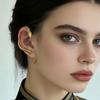 Gotische Schlangenförmige Ohrklemmen für Damen, Trendige Avantgarde Hip-Hop Party Schmuck Accessoires