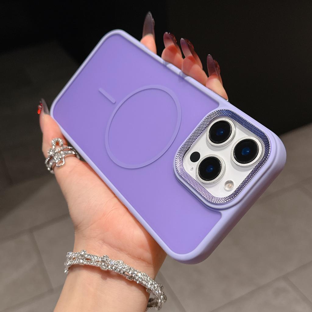 Applicable To Iphone16 Matte Skin-feeling Mobile Phone Case Magnetic 14/13 Apple 15 Promax Protective Case for Men and Women